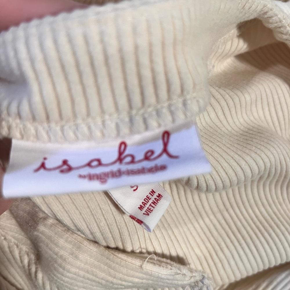 Maternity Cream Two-Piece Set - Picture 2 of 2